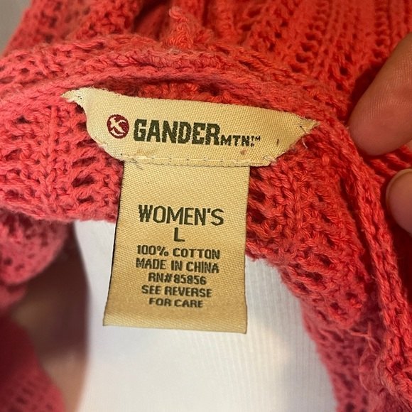 Gander Mountain Mesh sweater zip up hooded cardigan Size Large - Picture 4 of 6